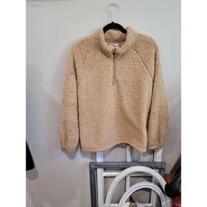 Dittos 1/4 zip Womens size Large Sherpa soft JACKET top